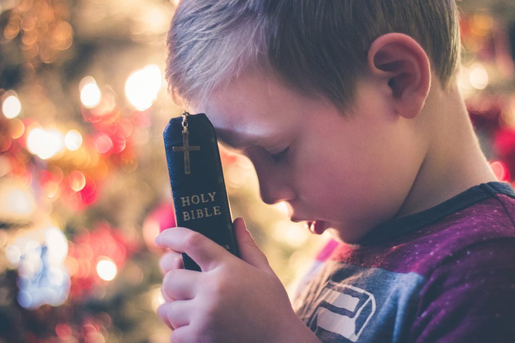 kid strengthening relationship with God