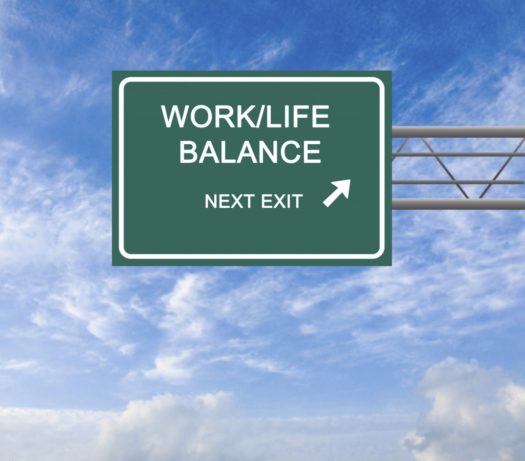 work life balance sign